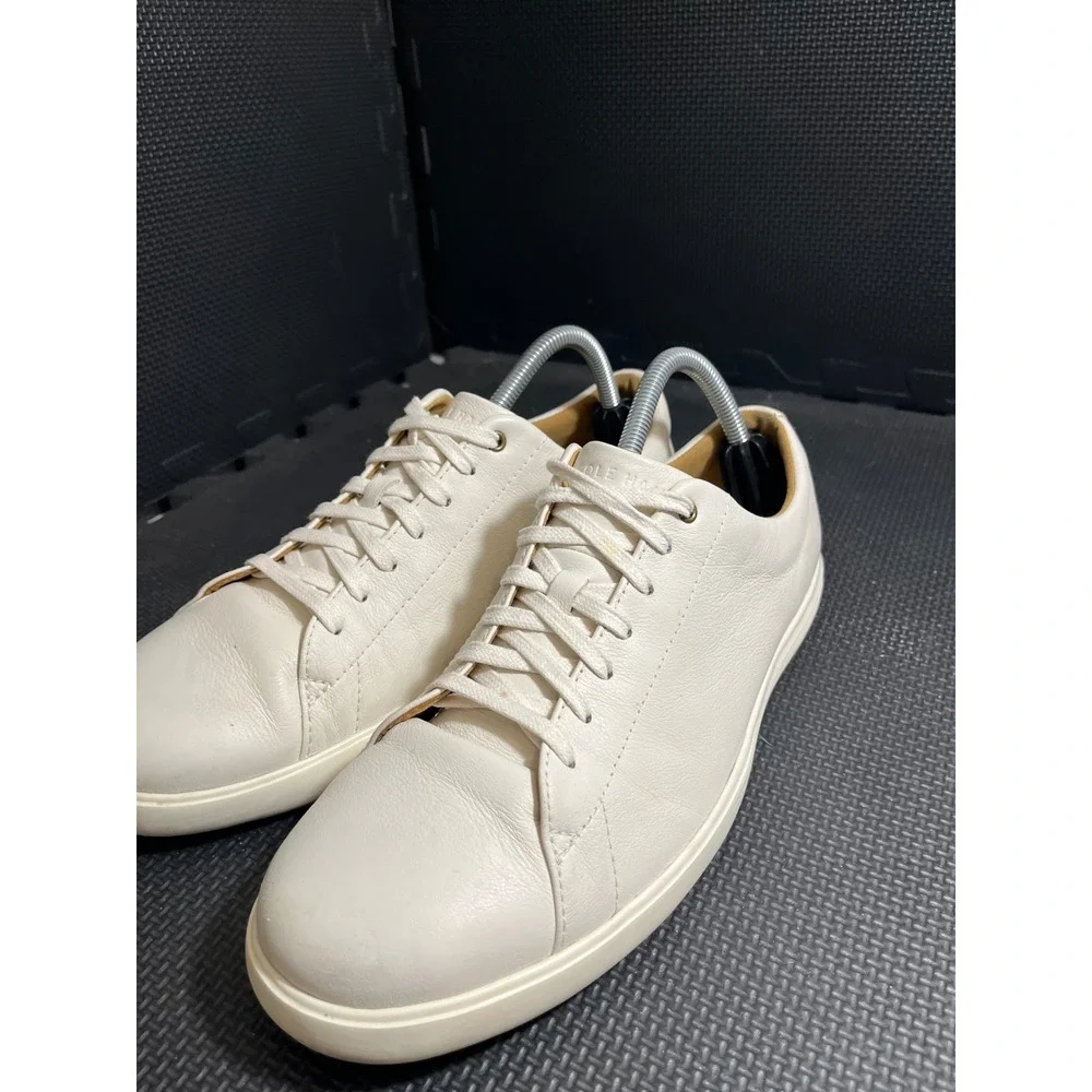 Cole Haan Grand Crosscourt Sneakers Mens 9M White Leather Low Top C26515 - Picture 2 of 9